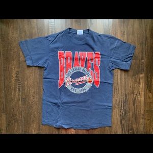 Vintage 1990 Atlanta Braves T Shirt L